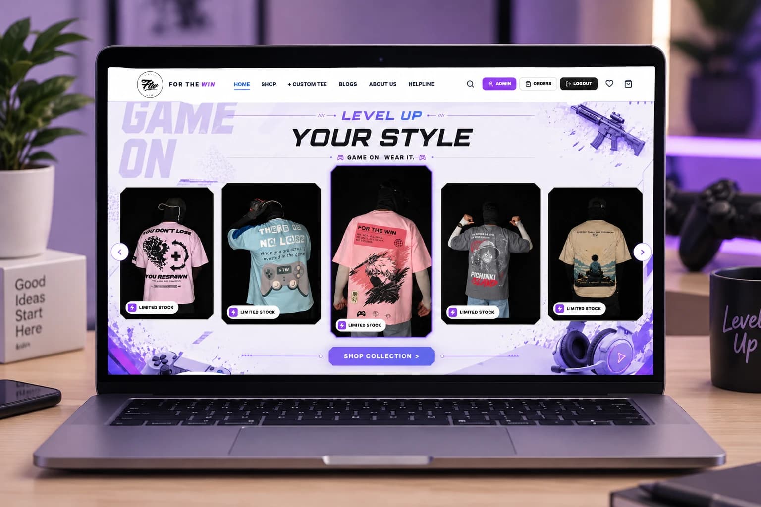 For The Win website preview