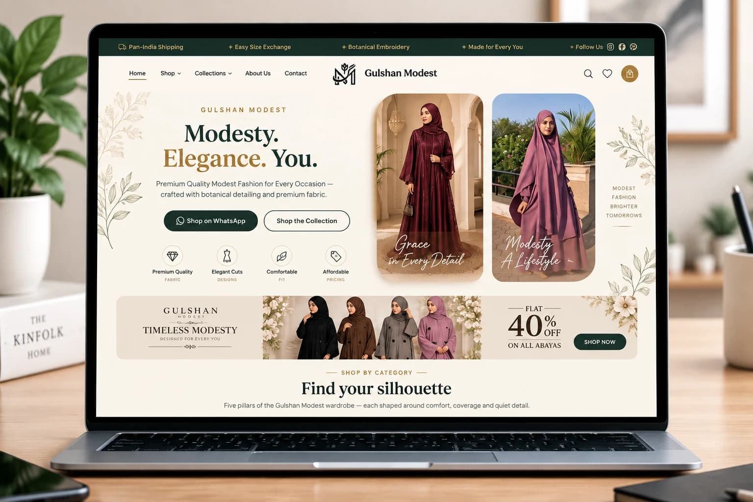 Gulshan Modest website preview